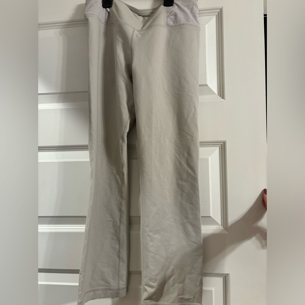 Lululemon Light Gray Cozy Workout Athletic Pants